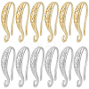 Beebeecraft 20Pcs 2 Colors Brass Earring Hooks KK-BBC0011-22-1