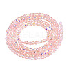 Transparent Glass Beads Strands EGLA-N028-01A-A10-3