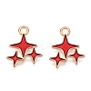Alloy Enamel Pendants ENAM-T020-38C-RS-1