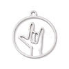 304 Stainless Steel Pendants STAS-Z131-01B-P-1