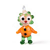 Handmade Lampwork Clown Figurine Pendants LAMP-T025-09C-1