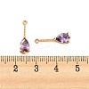 Brass with Cubic Zirconia Pendants KK-Z035-01A-3