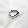 Rectangle 304 Stainless Steel Finger Rings for Men FS-WGDBD74-07-1