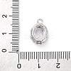 Brass Micro Pave Clear Cubic Zirconia Pendants KK-Z084-09P-01-3