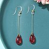 Electroplated 304 Stainless Steel Resin Dangle Earrings EJEW-Z129-06G-01-1