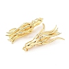 Brass Micro Pave Cubic Zirconia Pendants KK-M205-15G-5