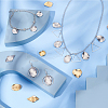 40Pcs 10 Styles 304 Stainless Steel Pendants STAS-PH0004-57-4