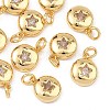 SHEGRACE Brass Clear Cubic Zirconia Charms XGRQ3P594-593G-1