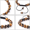 Adjustable Nylon Cord Braided Bead Bracelets BJEW-F308-55E-4