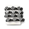 Fashion Double Layer Cloth Alligator Hair Clips Sets LS-PHAR-P005-26-2