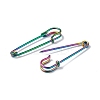 Ion Plating(IP) 304 Stainless Steel Safety Pins Brooch Findings STAS-I673-05MC-2