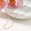 2MM 304 Stainless Steel Textured Dapped Chain Necklaces NJEW-T016-14G-3