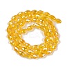 Transparent Electroplate Glass Beads Strands EGLA-N013-T10mm-B04-2
