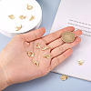 12Pcs 6 Style Brass Micro Pave Clear Cubic Zirconia Charms KK-FW0001-11-7