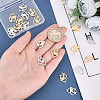 24Pcs 4 Style 201 Stainless Steel Hollow Pendants STAS-UN0029-99-2