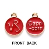 Alloy Enamel Pendants ENAM-SZ0001-28B-E-2