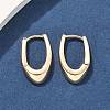 U-Shaped Brass Hoop Earrings EJEW-D320-14G-1