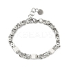 Natural Howlite Link Chain Bracelets for Women BJEW-Z148-06P-02-2