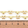 Brass Glass Link Chains CHC-T018-15C-G-3