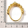 Rotatable Alloy Swivel Open Back Bezel Pendants PALLOY-I223-18G-3