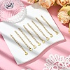304 Stainless Steel Curb Chain Extender & Open Jump Ring & Lobster Claw Clasps DIY-YW0010-75-5