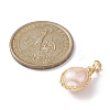 Natural Cultured Freshwater Pearl Copper Wire Wrapped Pendants PALLOY-JF02201-02-3