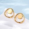 Ion Plating(IP)  304 Stainless Steel Stud Earrings EJEW-D281-21G-3