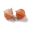 Natural Red Aventurine Pendants G-B041-01P-15-2