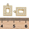 304 Stainless Steel Micro Pave Cubic Zirconia Pendants STAS-I325-025G-01-3