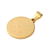 Ion Plating(IP) 304 Stainless Steel Pendants STAS-C103-31G-2