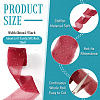 2Rolls Polyester Hot-fix Rhinestone Raw Edges Ribbon OCOR-TA0003-95J-4