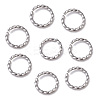 Non-Tarnish 304 Stainless Steel Open Jump Rings X-STAS-F191-12P-D-1