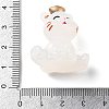 Luminous Resin Lucky Cat Display Decorations DJEW-P020-01D-4
