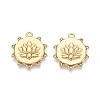 Ion Plating(IP) 304 Stainless Steel Rhinestone Pendants STAS-N109-254G-1