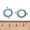 304 Stainless Steel Hollow Connector Charms STAS-P332-12M-3