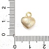 Three-Dimensional Heart Brass Pendants KK-V006-03G-02-4