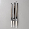 3Pcs Wood Chinese Calligraphy Brush AJEW-WH0609-248-1