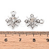 Rack Plating Alloy and Rhinestone Pendants PALLOY-T090-47P-3