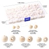 241Pcs 5 Styles Natural Unfinished Wood Beads WOOD-FS0002-36-4