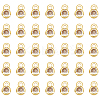 60Pcs Brass Micro Pave Cubic Zirconia Charms KK-UN0006-83G-7