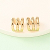 304 Stainless Steel Triple C-Shaped Cuff Earrings EJEW-K268-82G-2