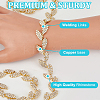 Glass Crystal Rhinestone Chains FIND-WH0126-706G-3