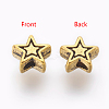 Tibetan Style Alloy Beads TIBEB-01-AG-NR-2