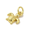 Real 18K Gold Plated Brass Pave Clear Cubic Zirconia Pendants KK-M283-07F-01-2