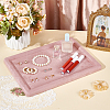Rectangle Wood Covered with Velvet Jewelry Display Trays for Earrings Rings Necklaces Bracelets ODIS-WH0043-178B-01-4
