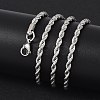 Tarnish Resistant 304 Stainless Steel Rope Chain Necklaces LS-STAS-M174-013P-4