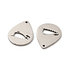 Non-Tarnish 316L Surgical Stainless Steel Pendants STAS-K280-07P-2