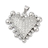 Brass Micro Pave Cubic Zirconia Pendants KK-A241-07P-1