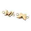 Plating(IP) 304 Stainless Steel Connector Charms STAS-A103-03G-2