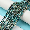 Natural Chrysocolla Beads Strands G-Z034-A03-01-2